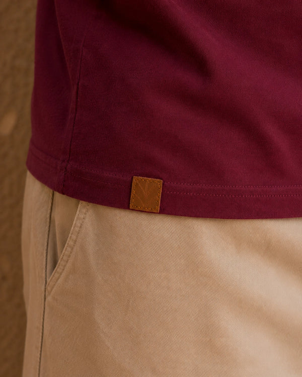 Signature T-shirt - Burgundy