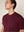 BERKN Original T-shirt Burgundy – detail borstlogo