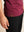 BERKN Original T-shirt Burgundy – detail leren label