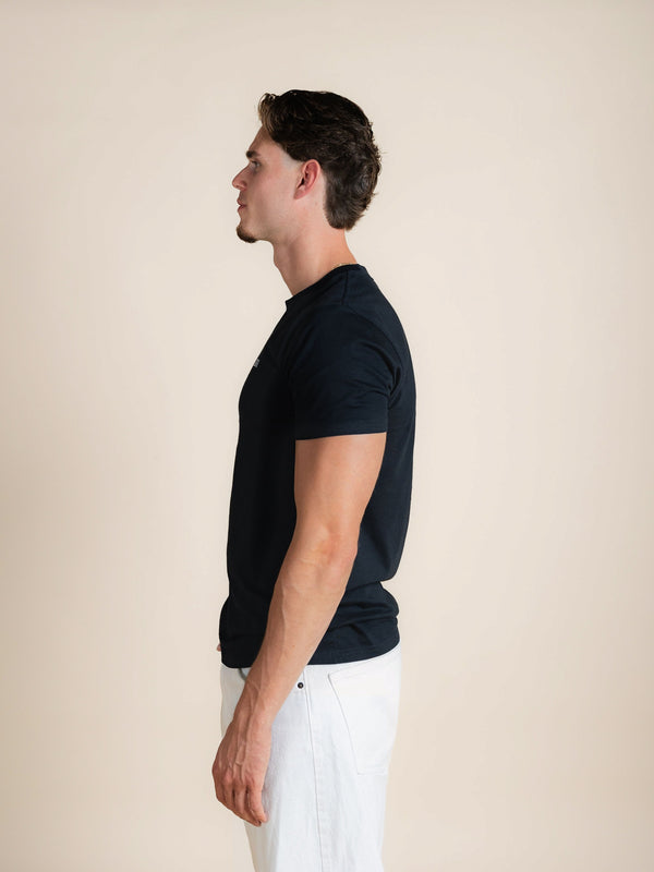 BERKN Original T-shirt Navy – zijaanzicht