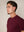 BERKN Signature T-shirt Burgundy – detail van het geborduurde borstlogo