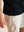 BERKN Signature T-shirt Black – detail bruin leren label