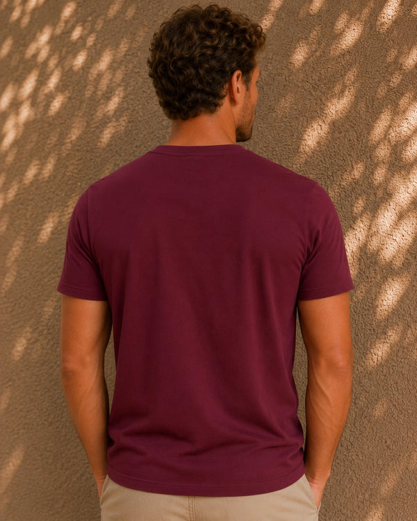 Signature T-shirt - Burgundy
